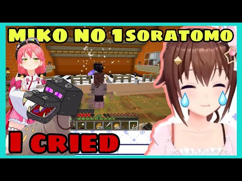 Miko Log In Minecraft Just To Watch Sora Live and Then Log Out  | Warning Tee Tee [Hololive/Eng Sub]