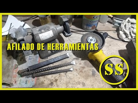 ⚒️ How to sharpen a mason's chisel or steel cutter 🔥🔥