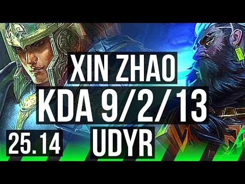 XIN ZHAO vs UDYR (JGL) | Godlike | NA Challenger | 25.14