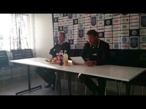 Presskonferens efter Varbergs BoIS-Ängelholms FF