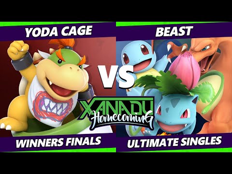 Xanadu Homecoming Winners Finals - Yoda Cage (Bowser Jr.) Vs. Beast (Pokemon Trainer, Fox) - SSBU