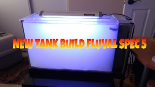 How to setup a Fluval SPEC 5 saltwater fish tank DAY 1