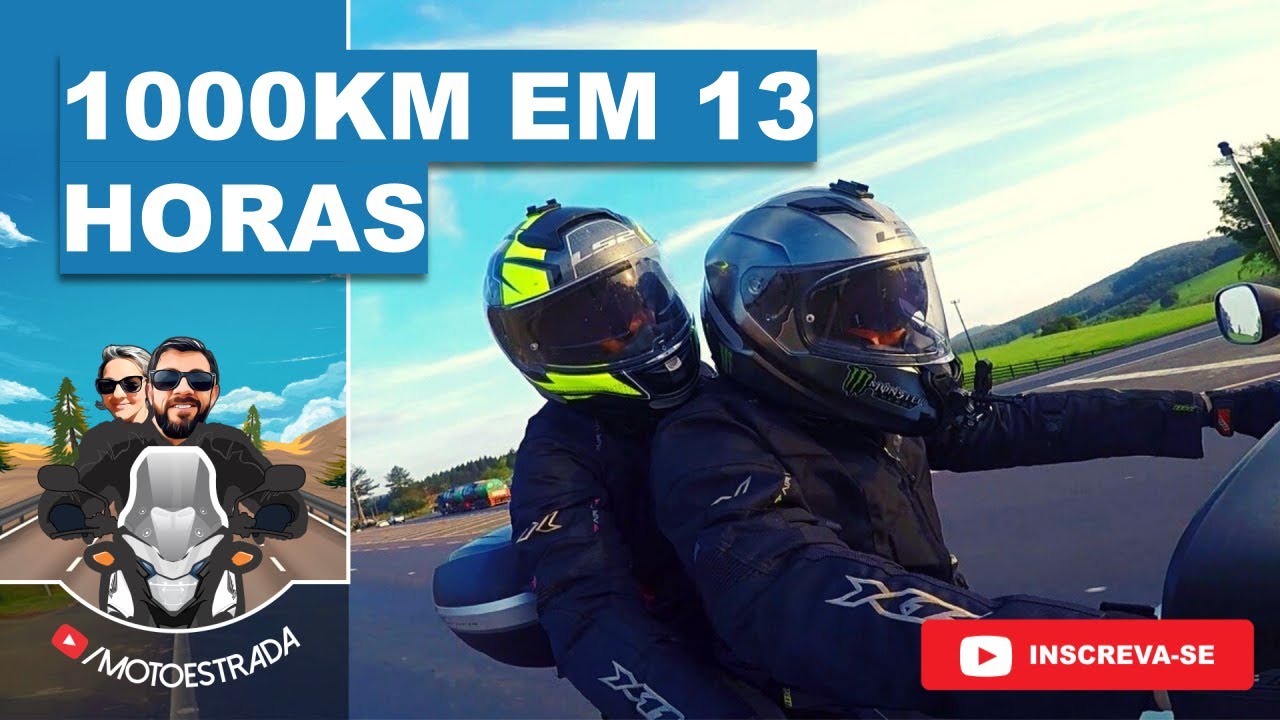 Rodei mais de 1000 km em 13 horas