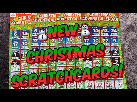 ⛄️⭐️NEW! CHRISTMAS ADVENT SCRATCH CARDS⛄️🍀⭐️ WINS 💓🤗