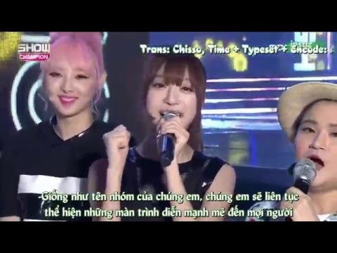 [Quả Thông Team][VIETSUB] 150722 Sonamoo @Show Champion Backstage Interview
