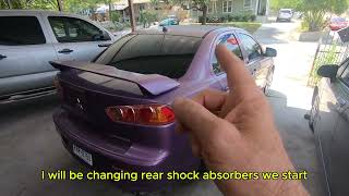 2008 Mitsubichi Lancer cambio de amortiguadores tr