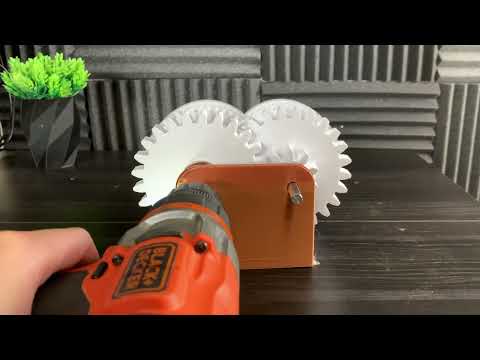 3D Printed Gearbox - Speed Test with Drill #2