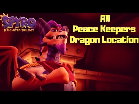 All Peace Keepers Dragon Location and Dialogue | Dragon's Guide | Spyro Reignited Trilogy