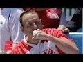 Joey Chestnut Eats 71 Hot Dogs To Win Nathan S Hot Dog Eating Contest For 12th Time ESPN