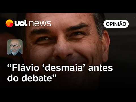 Flávio Bolsonaro ‘desmaiou’ antes de subir ao palco do debate; coragem deu marcha ré | Josias