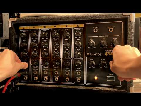Evans MA-610E Vintage Powered Mixer Analog Delay/Spring reverb