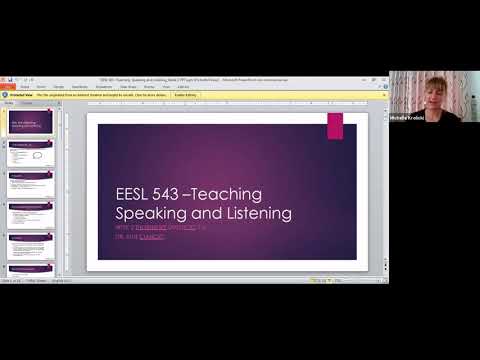 Teaching Listening and Speaking pt. 1