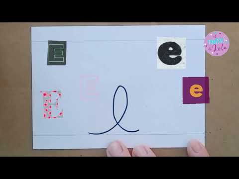 CÓMO DIBUJAR LA LETRA "E" CURSIVA #comodibujarlaletracursivaminuscula