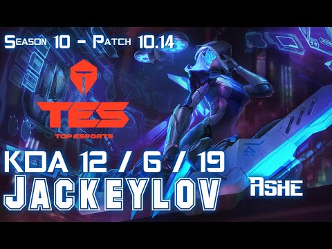 TES Jackeylove ASHE vs APHELIOS ADC - Patch 10.14 KR Ranked