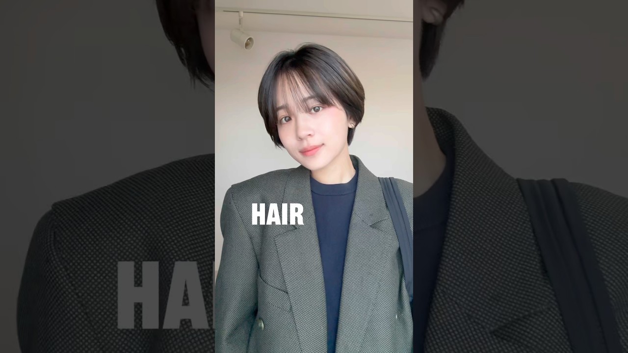 朝にコーヒー飲みながらゆったり準備TIME #ショートヘア #ヘアアレンジ #ヘアセット