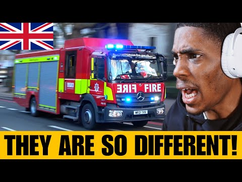 American Reacts to UK Emergency Vehicles Responding