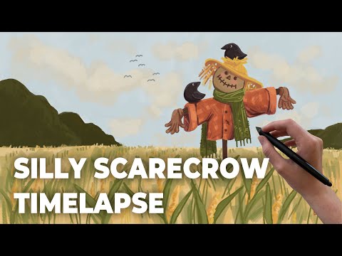 Silly Scarecrow - Digital Painting Timelapse