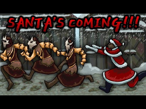 Skyrim But SANTA IS AFTER US! (Skyrim Multiplayer)