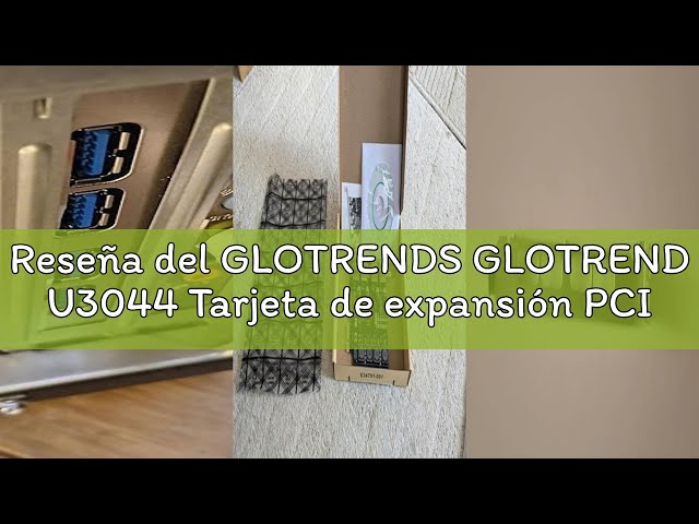 Vídeo relacionado con GLOTRENDS U3044AC Tarjeta de expansión PCIe USB de 4 Puertos, 2 USB-C y 2 USB-A (USB 3.2 Gen 1), Compatible con Windows y Linux (No Compatible con Mac OS)