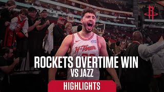 Rockets vs Jazz Overtime Win | Houston Rockets