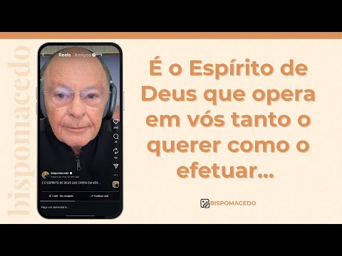 É o Espírito de Deus que opera em vós tanto o querer como o efetuar... - Meditação Matinal 13/10/25