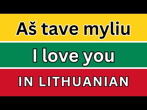 Learn “I Love You” in Lithuanian 🇱🇹 | Easy Phrases for Beginners