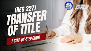 Complete Guide to Filling out Transfer of Title Form REG 227 in California