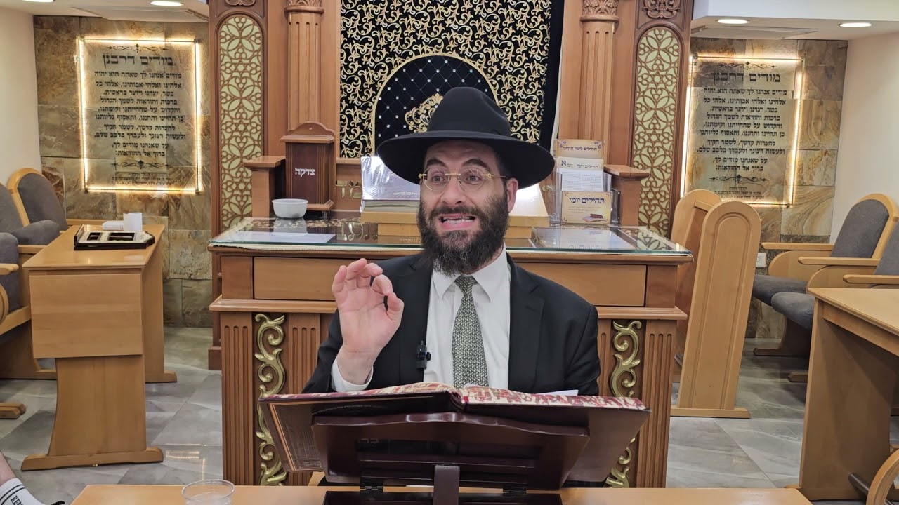 הרב משה יוסף "מוקצה בשבת"  בבית הכנסת כתר ראובן