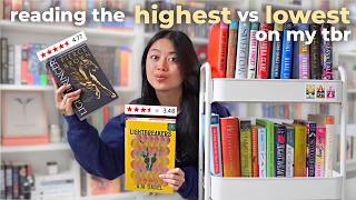 reading the HIGHEST and LOWEST rated books on my TBR 📚⭐️