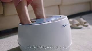 oFlexiSpa™ Steam Foot Spa Bath Massager