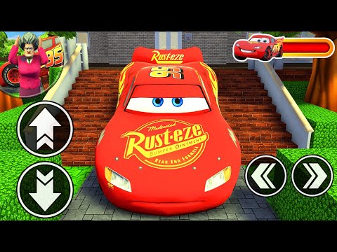 Playing as Lightning McQueen and Trolling Miss T in Scary Teacher 3D