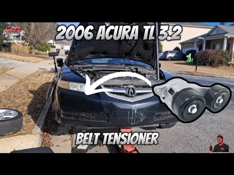 2006 ACURA TL 3.2 | HOW TO INSTALL BELT TENSIONER | Howto/Diy
