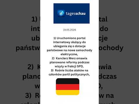 Niemiecki dziennik telewizyjny @tagesschau 19 maja