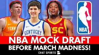 2024 NBA Mock Draft BEFORE March Madness Ft. Reed Sheppard & Dalton Knecht