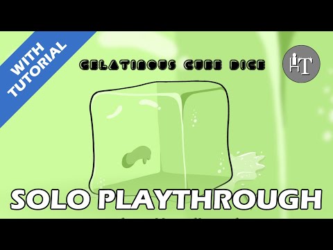 Tutorial & Solo Playthrough of Gelatinous Cube Dice - Solo Board Game