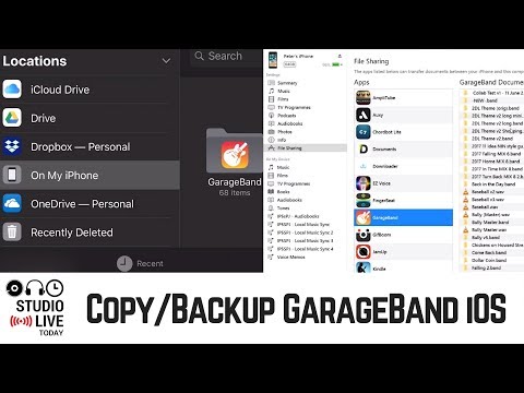 Copy or Backup GarageBand iPhone/iPad Projects to a PC Using iTunes Video