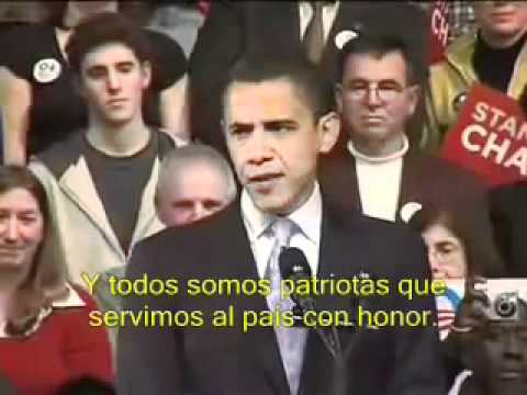 Discurso de Obama en New Hampshire: el inicio del Yes we can (subtitulos español)