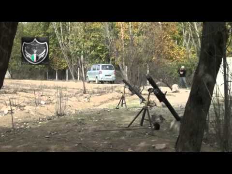 استهداف  قوات النظام بقذائف الهاون من قبل سرية أحفاد الغوطة في الغوطة الشرقية