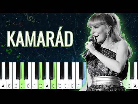 Hana Zagorová - Kamarád (piano tutorial | noty | MIDI | české písničky)