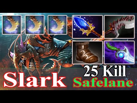 MIRACLE [Slark] New Crazy Scepter Mass Gank Pro Gameplay 25 Kill Dota 2 7.24 | Dota 2 Sroksre Pro
