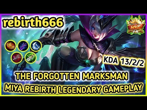 GIVEAWAY | MIYA LEGENDARY GAMEPLAY BY rebirth666 [ TOP GLOBAL MIYA ] | MIYA TUTORIAL rebirth666