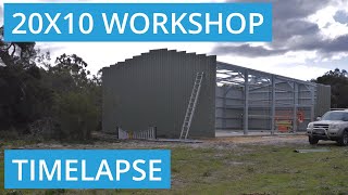 Timelapse of Shed Built in Casuarina, Western Australia 6167