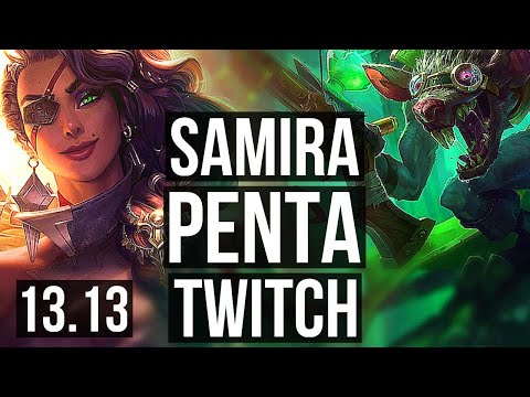 SAMIRA & Janna vs TWITCH & Zilean (ADC) | Penta, 23/4/6, 500+ games, Legendary | EUW Master | 13.13