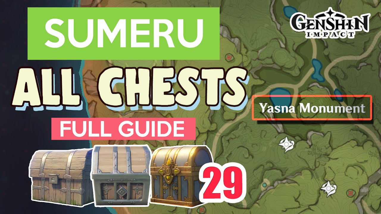 ALL CHESTS IN SUMERU Yasna Monument Ashavan Realm COMPLETE GUIDE