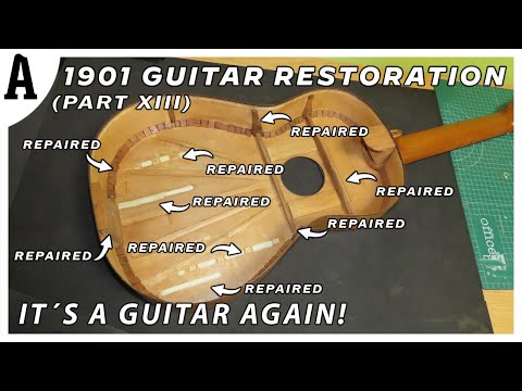 INTERIOR FINISHED! - 120 Years Old Guitar Restoration  (XIII)