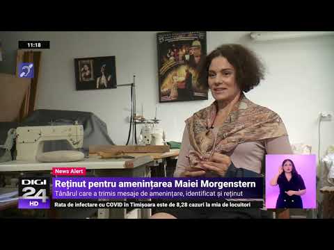 Tânărul care i-a trimis mailuri de amenințare actriței Maia Morgenstern a fost reținut
