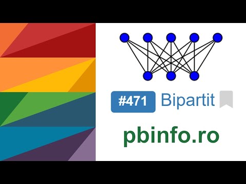 Limbajul C++, problema #471 Bipartit, pbinfo.ro