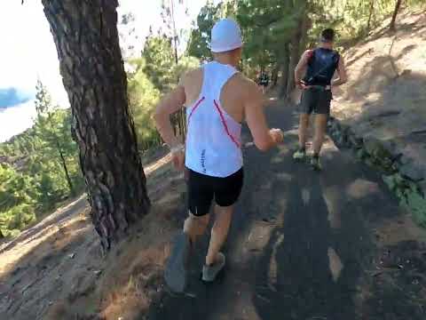 Las bajadas kamikaze de los vencedores en el Medio Maratón Transvulcania 2024