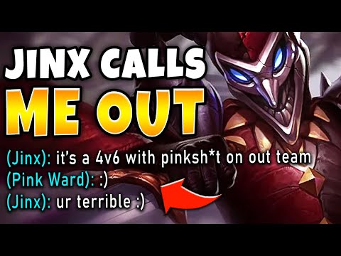 MY JINX FLAMES ME ALL GAME BUT MY MENTAL IS TOO STRONG!! - Pink Ward Shaco