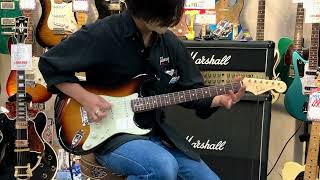 Video thumbnail for Fender Japan Heritage 60s stratocaster tone check by Ochanomizu Kurosawagakki